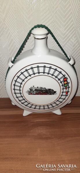 Hollóházi porcelán,  Magyar Királyi Államvasutak kulacs