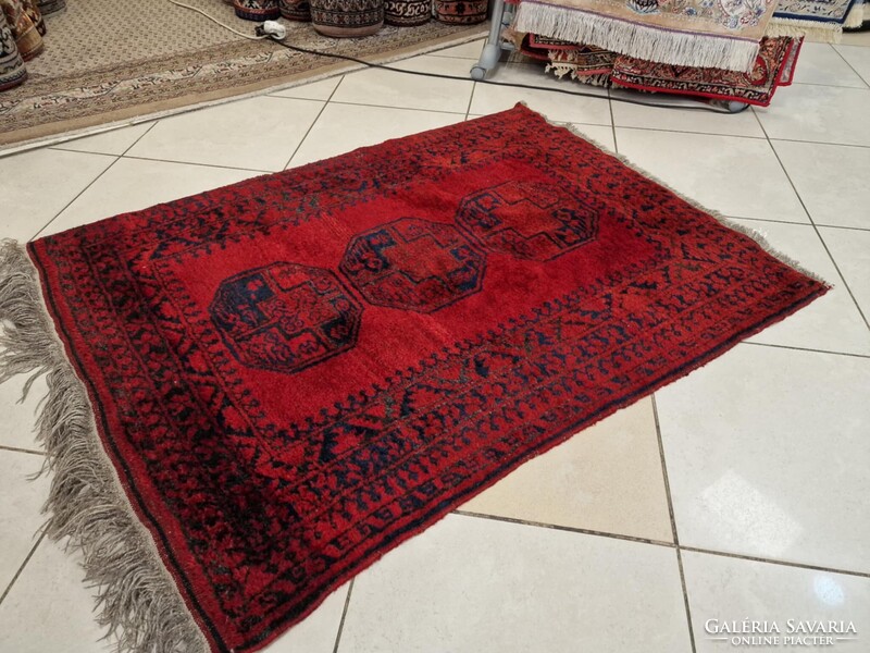 Afgán bokhara kondozi 95x140 kézi gyapjú perzsa szőnyeg MZK 100