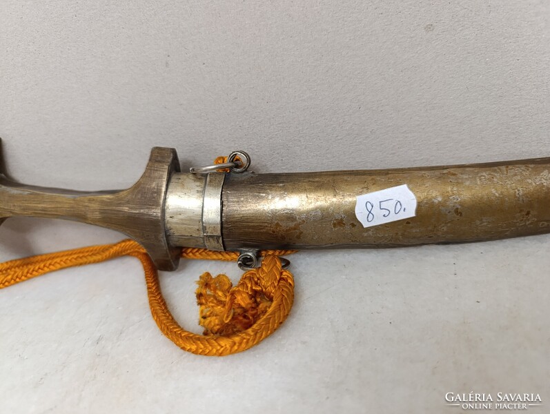 Antik Jambiya arab perzsa Szíria Marokkó berber tőr sárgaréz kés fegyver XX. sz. 850 1744