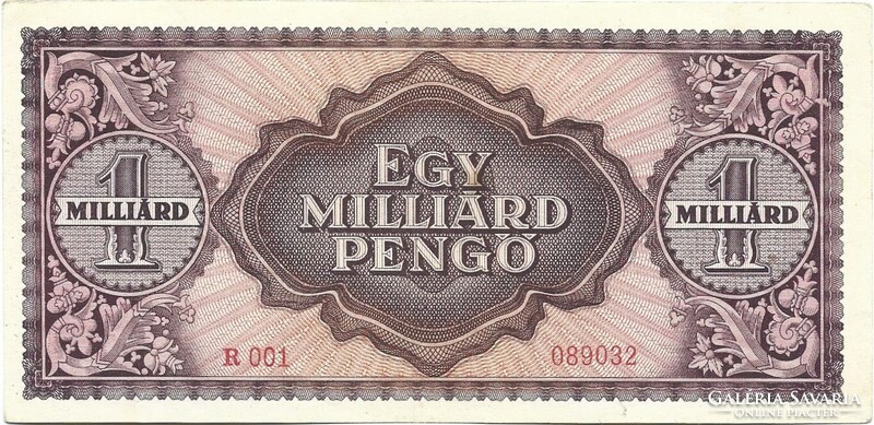 1 egy milliárd egymilliárd pengő 4. hajtatlan aUNC