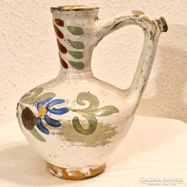 Csöcsöskorső, csörgőkorsó, aratókorsó - fehér virágos (M=17, D=10,5) (20.)