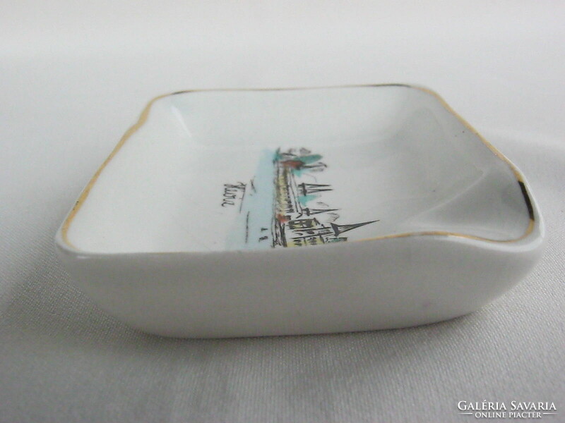 Hévíz emlék FIM Budapest porcelán tálka