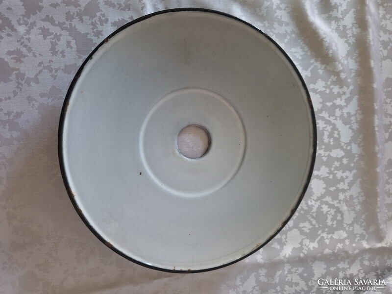 Zománcozott zöld lámpaernyő 24 cm átm.