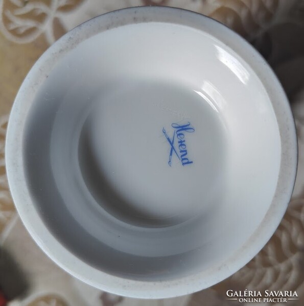 Herendi csipkebogyó mintás porcelán váza 23 cm magas