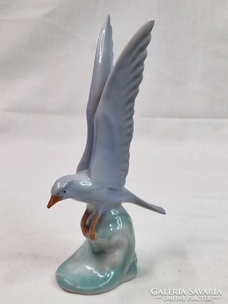 Drasche kézzel festett porcelán sirály figura hibátlan állapotban 14 cm. magas