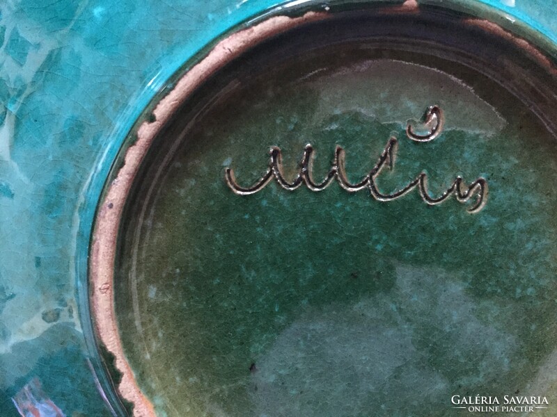 M. Kiss Katalin kerámia desszertes süteményes gyümölcsös készlet