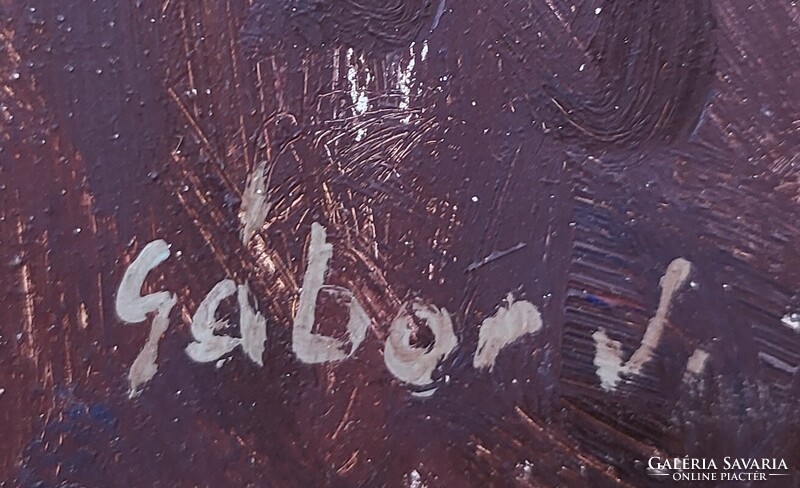 Gábor Jenő (1893 - 1968) Csendélet c. Képcsarnokos Festménye Eredeti Garanciával!