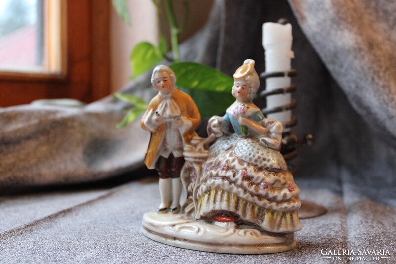 Lippelsdorfi porcelán - Barokk pár