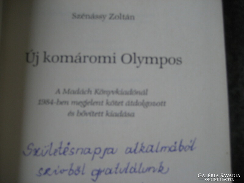 Szénássy Zoltán:Új Komáromi Olympos