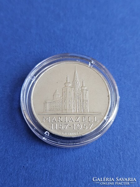 1957 Ausztria 25 schilling Mariazell Bazilika kapszulában