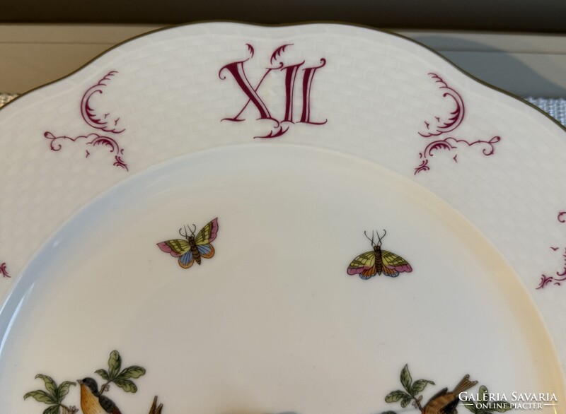Herendi porcelán Rotschild mintás falióra
