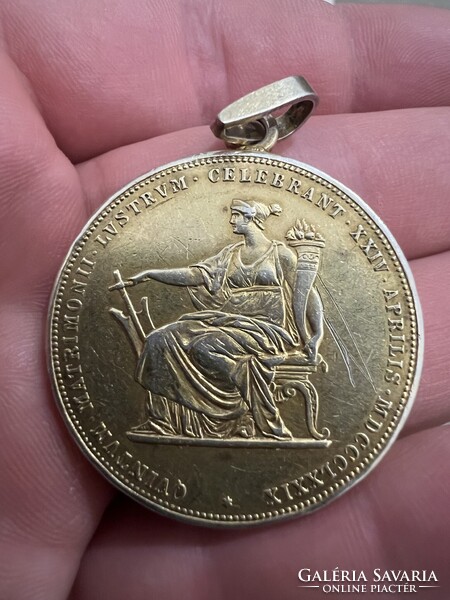 1879 ezüst 2 forint medál gulden