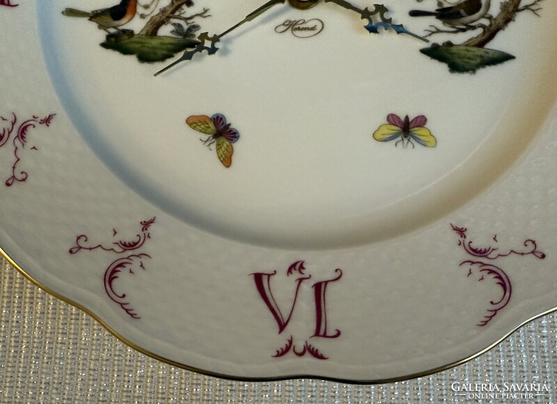 Herendi porcelán Rotschild mintás falióra