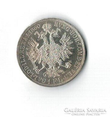 1860 1 florin a veret verdefényes