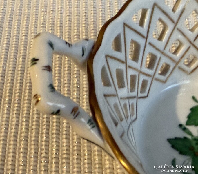 Herendi porcelán Apponyi mintás kosár