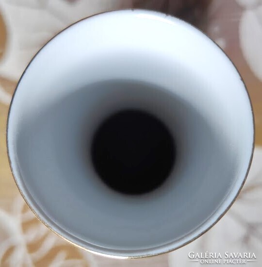 Herendi porcelán váza ritka rózsa mintás, 24 cm