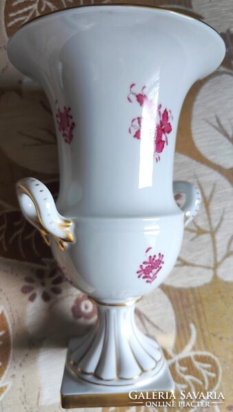 Herendi váza Apponyi mintás 25 cm