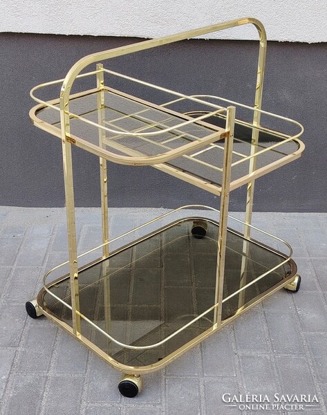 Art Deco Francia réz zsurkocsi 1970 ALKUDHATÓ