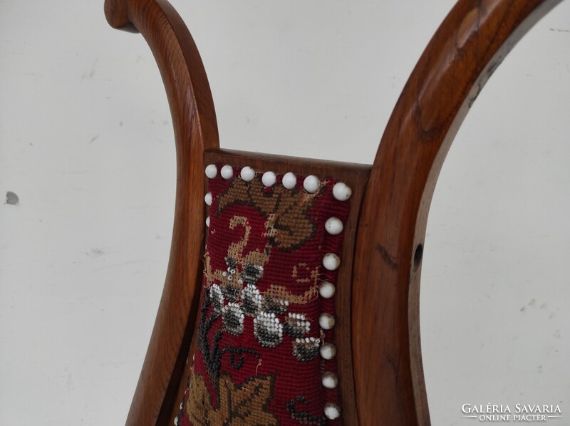Antik biedermeier bútor szerszám bor borászat szőlő gobelin kézimunka 843 6627