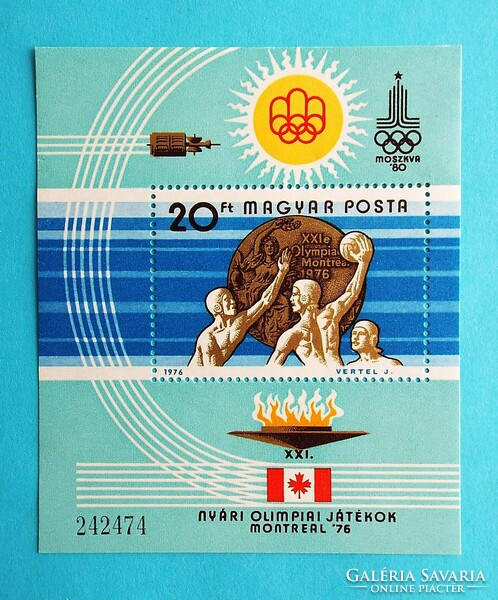 (Z) 1976. Olimpiai érmesek III. blokk** - Montreal - (Kat.: 350.-) - LEÍRÁS!!!