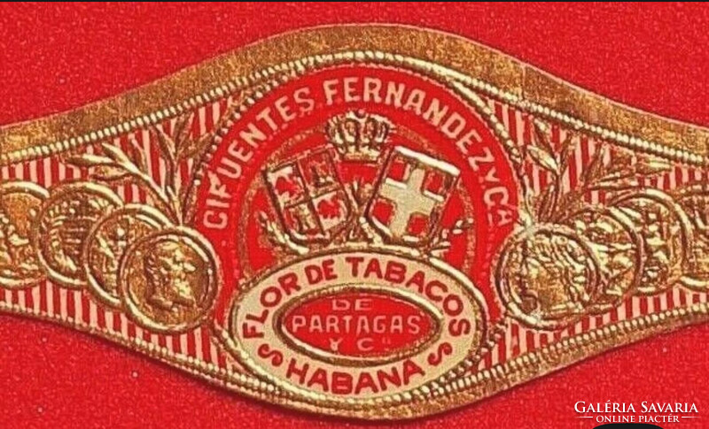 EXTRÉM RITKA !!! Fernandez Y CA Cifuentes Kuba 1953 Hamutartó Szivar !!!