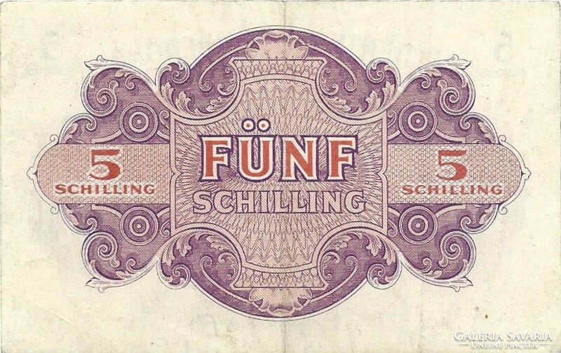 5 schilling 1944 Ausztria Militarbehörde katonai 2.