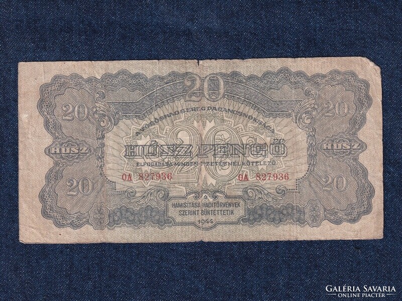A Vöröshadsereg Parancsnoksága (1944) 20 Pengő bankjegy 1944