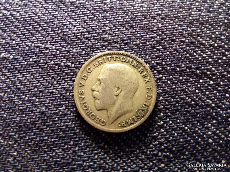 Anglia V. György (1910-1936) .500 ezüst 3 Pence 1922