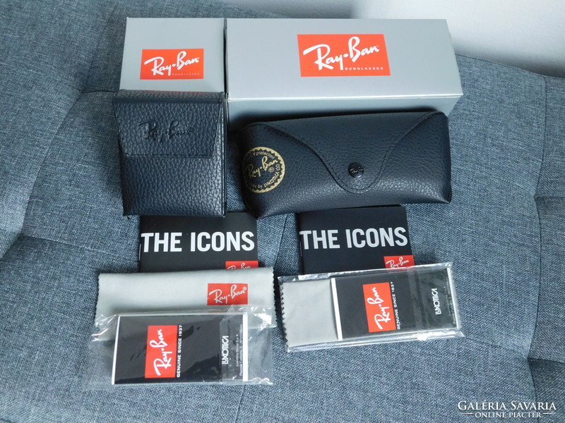 Ray Ban napszemüveg/szemüveg tokok -  doboz, tok, papírok, törlőkendő
