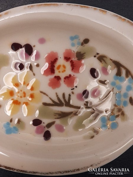Zsolnay porcelán tálka /hamuzó jelzett, számozott