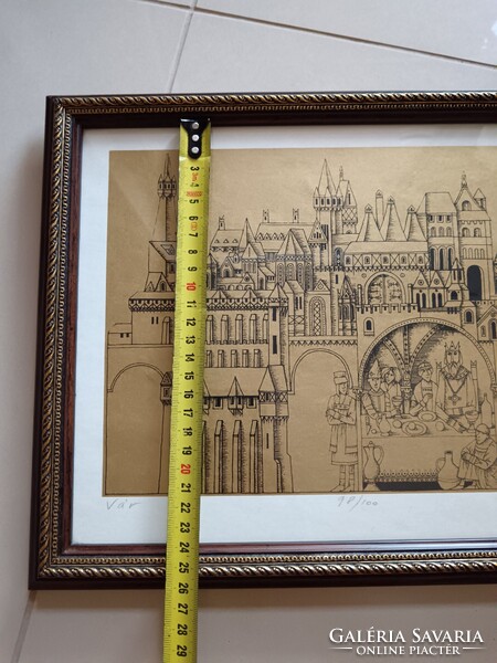 Rékassy Csaba "Vár" című sorszámozott képe