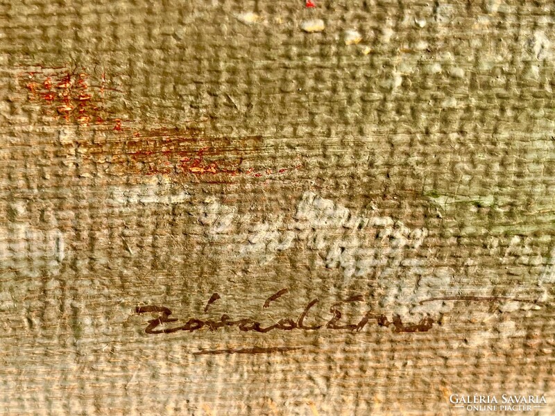 ZÓRÁD ERNŐ (WALLBURG EGON) VIDÈKI ÈLETKÈP 60x80cm