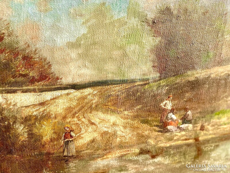 ZÓRÁD ERNŐ (WALLBURG EGON) VIDÈKI ÈLETKÈP 60x80cm