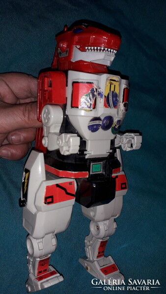 Retro japán plasztik BANDAI TRANSFORMERS - T.REX ROBOT játék figura 23 cm t a képek szerint