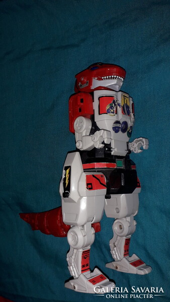 Retro japán plasztik BANDAI TRANSFORMERS - T.REX ROBOT játék figura 23 cm t a képek szerint