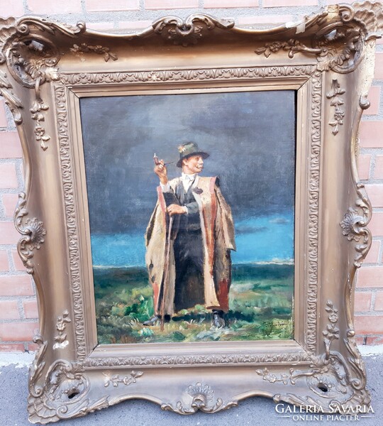 Pólya Iván (1889-1939) Pipázó Csikós (Pásztor)