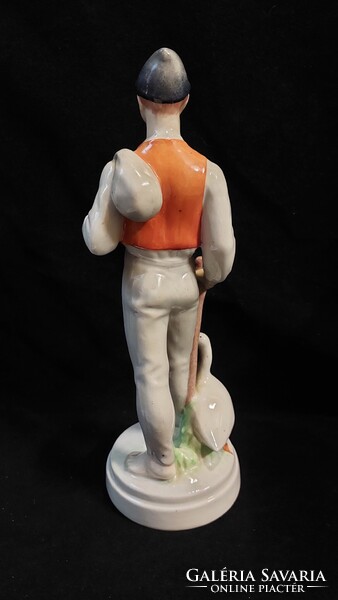 Drasche porcelán Ludas Matyi szobor 27,5 cm
