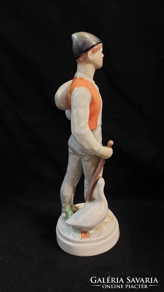 Drasche porcelán Ludas Matyi szobor 27,5 cm