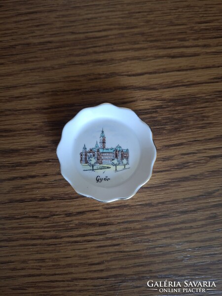 Aquincum Győr porcelán gyűrű tartó, tálka. Hibátlan. Jelzett