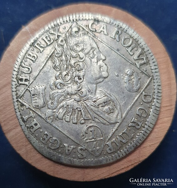 III. Károly 1/4 tallér 1740 NB