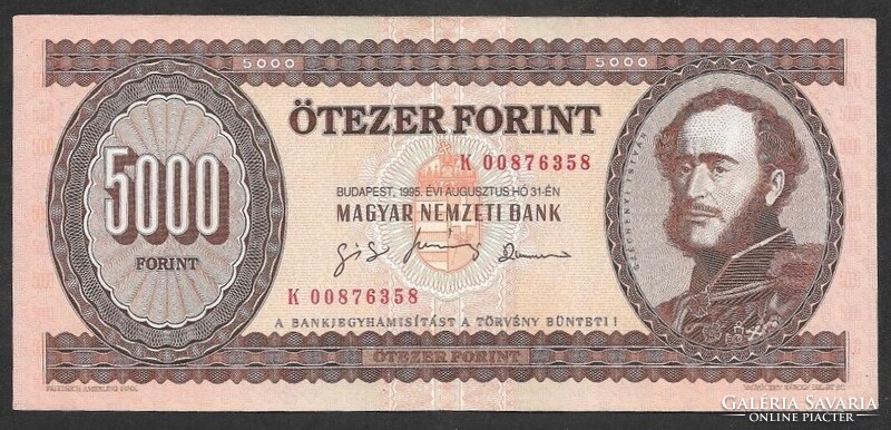 5000 forint 1995 K EF