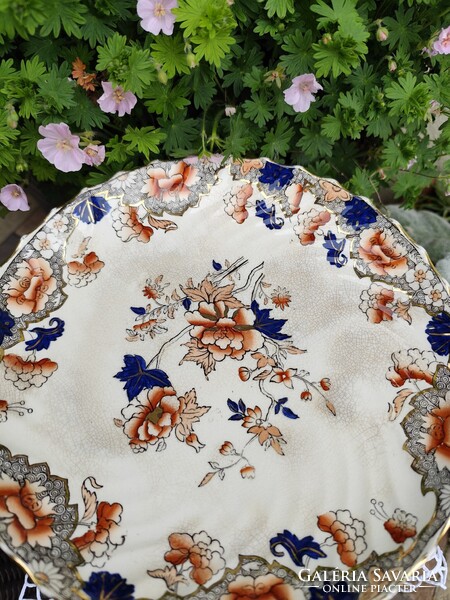 Copeland Spode Bertha patinás,talpas kínáló tál