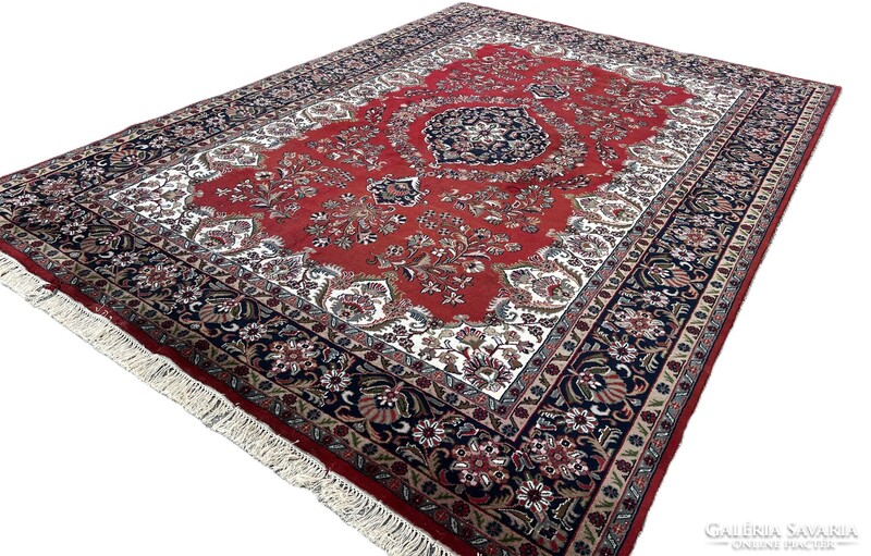 3982 SZUPER OLCSÓ Hindu Tabríz Kézi Gyapjú Perzsa Szőnyeg 250X350CM Ingyen Futár