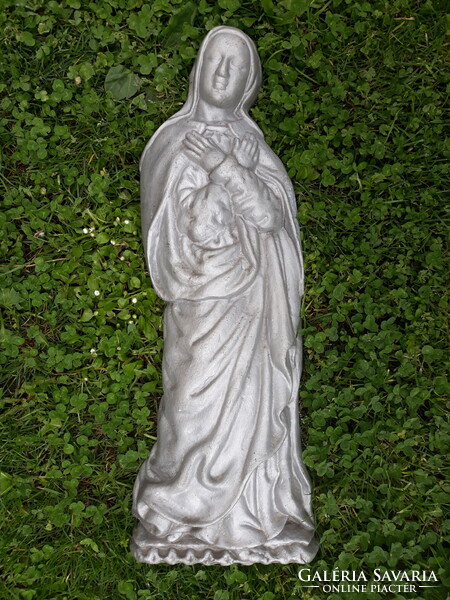 Antik kegytárgy, óriás méretű Szűz Mária szobor, 51 cm