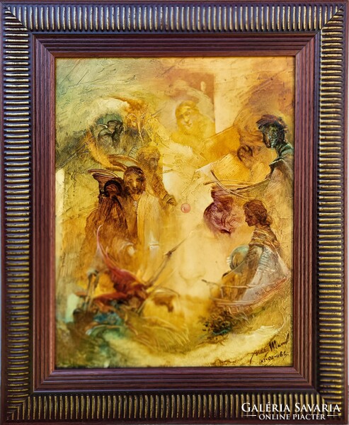 Buday Mihály (1953 - ) A Szépség c. festménye Eredeti Garanciával!