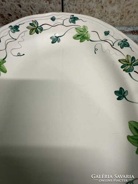 Herendi Village Pottery Borostyán mintás Porcelán Kínáló Tál A146