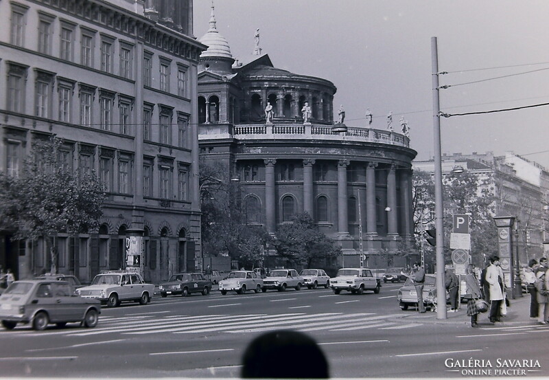 Régi fotónegatívok Budapest utcaképel Belváros Budavári Sikló Ruszvurm Gerbaud 1980-as évek közepe