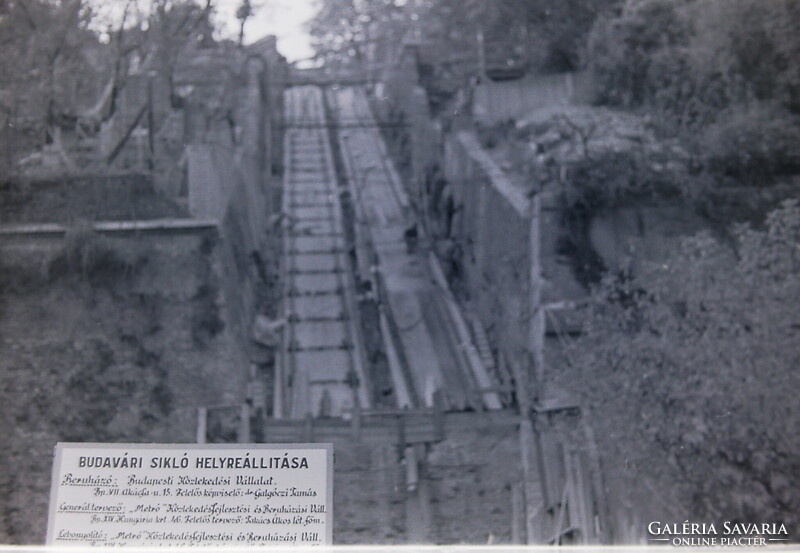 Régi fotónegatívok Budapest utcaképel Belváros Budavári Sikló Ruszvurm Gerbaud 1980-as évek közepe
