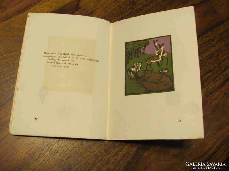 Naptestvér éneke - Kákonyi István tíz szines linoeum-metszete Assisi Sz. Ferenc Naphimnuszához