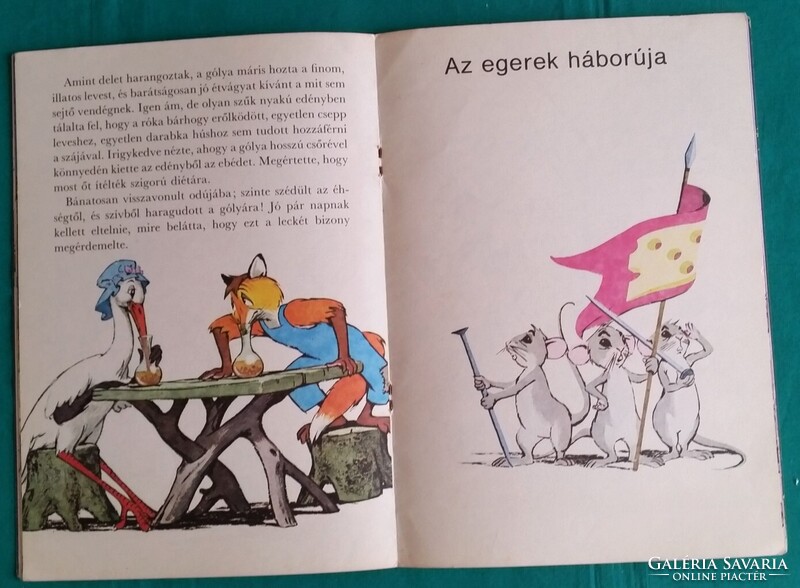 La Fontaine: A róka és a gólya/Az egerek háborúja > Mesék > Tartalom szerint > Állatmesék